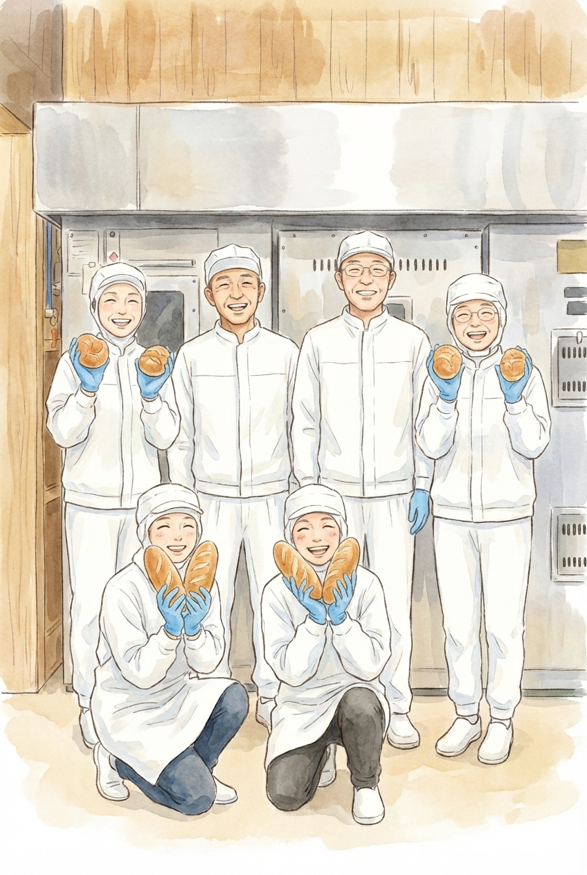 三河屋製パンのスタッフ